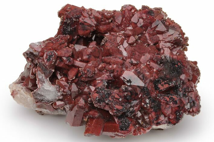 Natural, Red Quartz Crystal Cluster - Morocco #232884